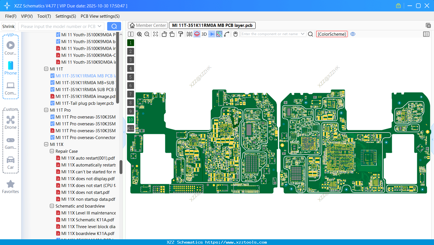 Xiaomi MI 11T-351K11RM0A MB PCB Layer